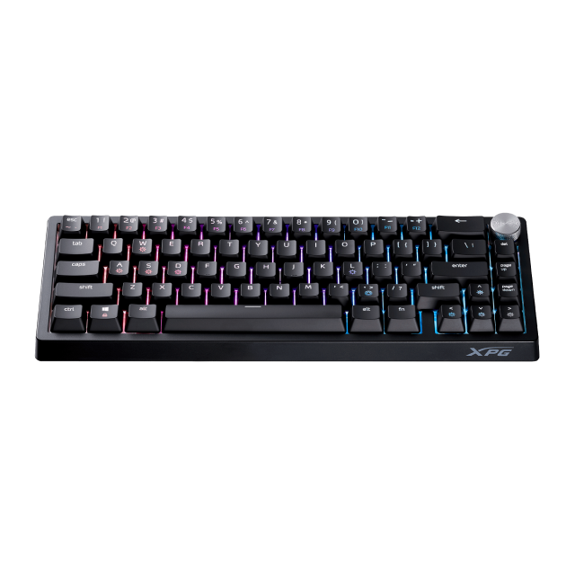 Teclado Mecánico Alámbrico ADATA XPG SORCERER MINI | 65% | Switch XPG Red | Perilla de Volumen | Cable USB-C Desmontable | Inglés | RGB | Negro | SORCERER MINIRD-BKCES