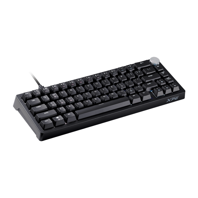 Teclado Mecánico Alámbrico ADATA XPG SORCERER MINI | 65% | Switch XPG Red | Perilla de Volumen | Cable USB-C Desmontable | Inglés | RGB | Negro | SORCERER MINIRD-BKCES