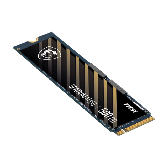 Unidad SSD MSI SPATIUM M450 | 500 GB | M.2 | NVMe | 2,000 MB/s Escritura | 3,000 MB/s Lectura | PCI Express 4.0 | SPATIUM M450 PCIE 4.0 NVME M.2 500GB V1