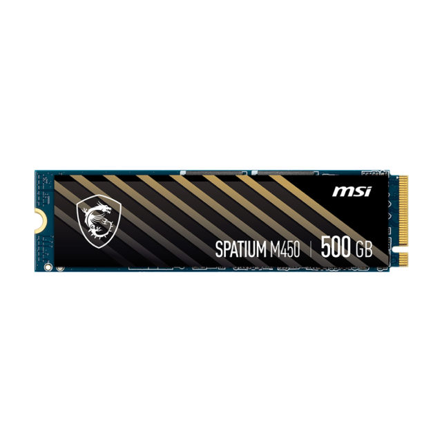 Unidad SSD MSI SPATIUM M450 | 500 GB | M.2 | NVMe | 2,000 MB/s Escritura | 3,000 MB/s Lectura | PCI Express 4.0 | SPATIUM M450 PCIE 4.0 NVME M.2 500GB V1