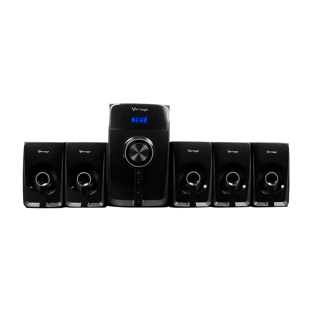 BOCINA HOME THEATER 5.1 BLUETOOTH SPB-500 - BT5.0 - REPRODUCTOR MP3 - LECTOR SD - 3.5MM AUXILIAR - CONTROL REMOTO