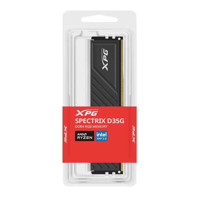 Memoria RAM DDR4 | 16GB | 3200MT/s | RGB | CL16 | ADATA XPG Spectrix D35G RGB Color Negro | AX4U320016G16A-SBKD35G