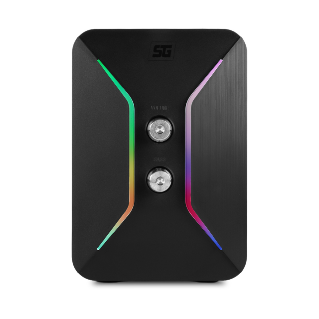 Bocina para CPU Vorago SPK-250 | USB | Aux 3.5mm | Sistema 2.1 | RGB | SPK-250