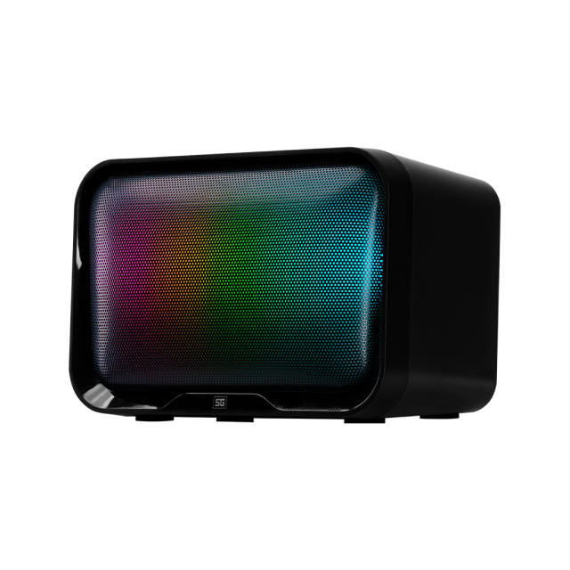 Bocina con RGB Vorago SPK-255 STG | USB 2.1 | Entrada Aux 3.5mm | Subwoofer | Estereo | SPK-255