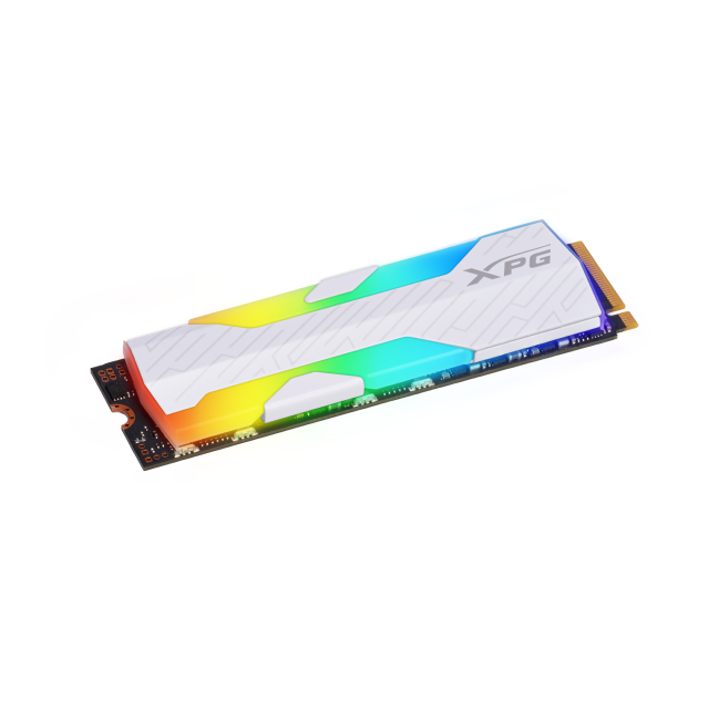 Unidad SSD ADATA XPG SPECTRIX S65G | 500GB | M.2 2280 | NVMe 1.4 | 4 x PCIe 4.0 | 5000MB/s Lectura | 2700MB/s Escritura | Compatible con PS5 | ARGB | Blanco | SSPECTRIXS65G-500G-CI
