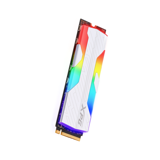 Unidad SSD ADATA XPG SPECTRIX S65G | 500GB | M.2 2280 | NVMe 1.4 | 4 x PCIe 4.0 | 5000MB/s Lectura | 2700MB/s Escritura | Compatible con PS5 | ARGB | Blanco | SSPECTRIXS65G-500G-CI