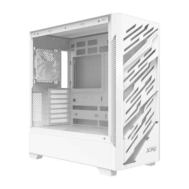 Gabinete XPG STARKER AIR BTF | Cristal Templado | ARGB LED | Back Connect Compatible | USB 3.2 | 4 Ventiladores ARGB | Blanco | STARKERAIRBTFMTA-WHCWW