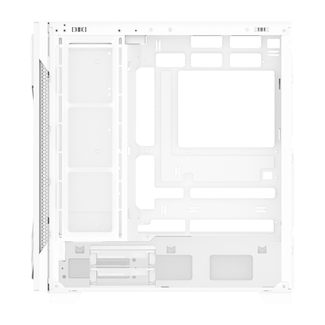 Gabinete XPG STARKER AIR BTF | Cristal Templado | ARGB LED | Back Connect Compatible | USB 3.2 | 4 Ventiladores ARGB | Blanco | STARKERAIRBTFMTA-WHCWW