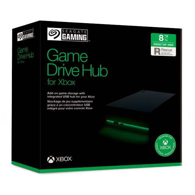 Disco Duro Externo Seagate STKW8000400 | 8TB | USB 3.2 | Negro | Xbox | Con Luz LED