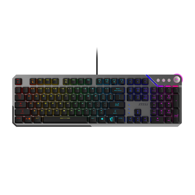 Teclado Alámbrico MSI STRIKE 600 | Full Size | Mecánico | Switch Silencioso | USB 2.0 | RGB | STRIKE 600 SILENT US GAMING KEYBOARD