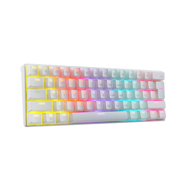 Teclado Alámbrico Mecánico Adata XPG Summoner Mini | 60%  / 61 Teclas | RGB | Switch OUTEMU Blue | USB  Tipo-C | Versión en Español | Color Blanco | SUMMONERMINI61BL-WHCES