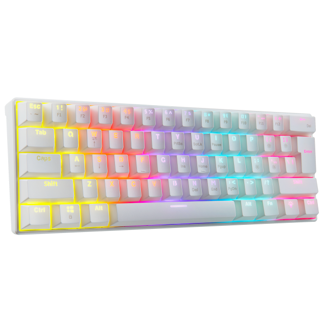 TECLADO ALAMBRICO MECANICO ADATA XPG SUMMONER MINI BLANCO 60% SWITCH BLUE (INGLÉS) / SUMMONERMINI61BL-WHCES