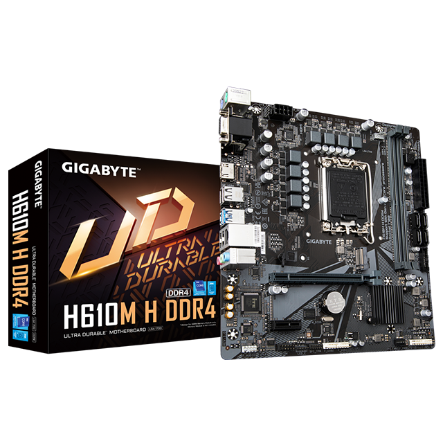 TARJETA MADRE GIGABYTE H610M H LGA1700 12TH GEN INTEL DDR4