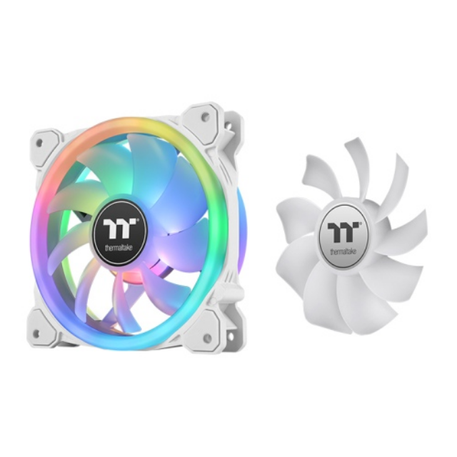 Kit de Ventiladores ThermalTake - Swafan EX 12 RGB - 3 Fan Pack + 3 Extra Fan Blades - 500-2000 RPM - CL-F161-PL12SW-A