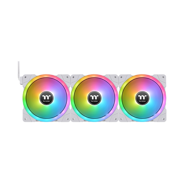 Kit de Ventiladores ThermalTake Swafan EX 12 | RGB | 3 Fan Pack + 3 Extra Fan Blades | 500-2000 RPM | CL-F161-PL12SW-A