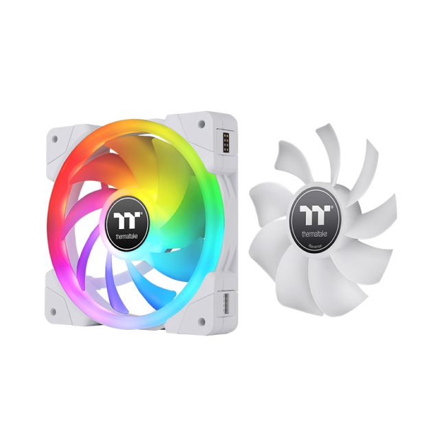 Kit de Ventiladores ThermalTake Swafan EX 12 | RGB | 3 Fan Pack + 3 Extra Fan Blades | 500-2000 RPM | CL-F161-PL12SW-A