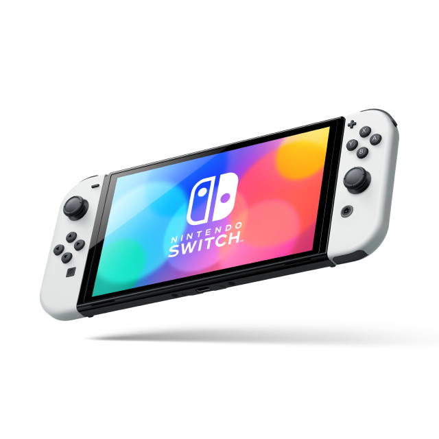 Consola Nintendo Switch OLED | Color Blanco | Pantalla de 7'' | 64GB | Puerto LAN integrado | HEG-S-KAAAA