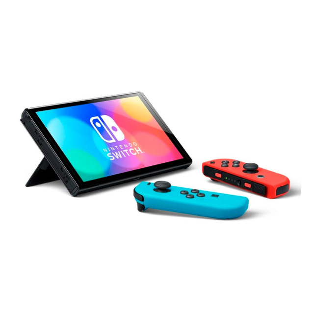 Consola Nintendo Switch OLED | Color Neon / Negro | Pantalla de 7'' | 64GB | Puerto LAN integrado | HEG-S-KBAAA