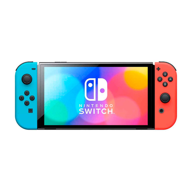 Consola Nintendo Switch OLED | Color Neon / Negro | Pantalla de 7'' | 64GB | Puerto LAN integrado | HEG-S-KBAAA