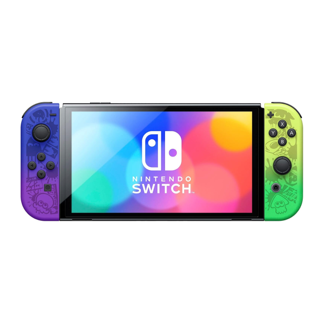 Consola Nintendo Switch OLED Splatoon 3 Special Edition | Pantalla de 7'' | 64GB | Puerto LAN integrado | HEG-S-KAAA