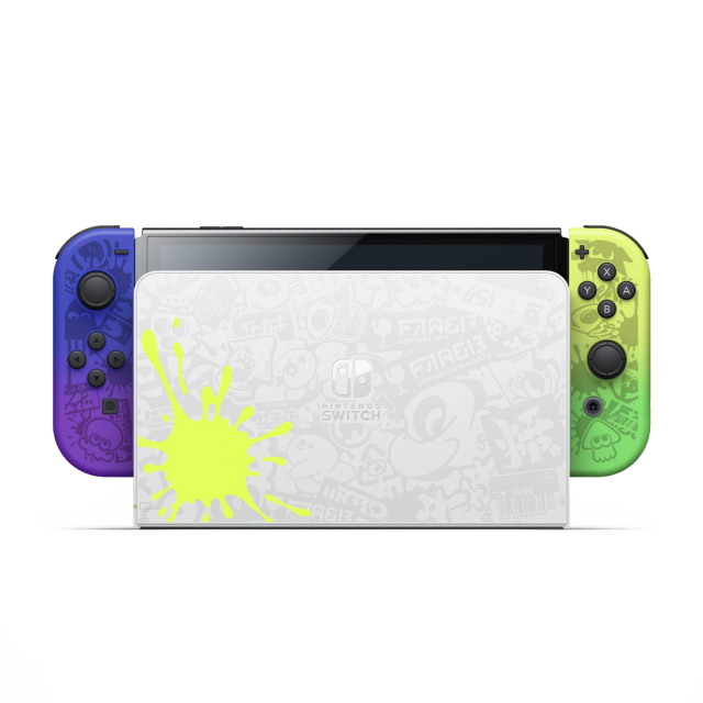 Consola Nintendo Switch OLED Splatoon 3 Special Edition | Pantalla de 7'' | 64GB | Puerto LAN integrado | HEG-S-KAAA