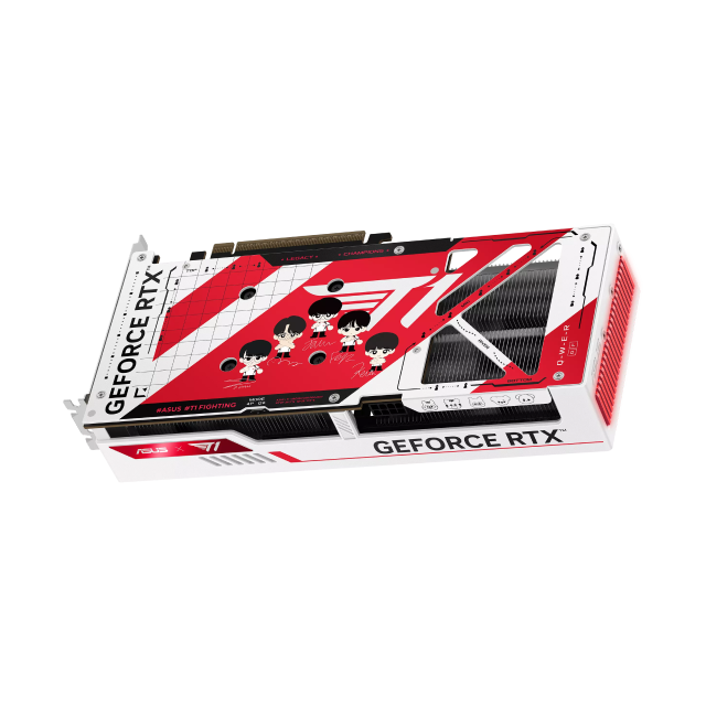 Tarjeta de Video ASUS T1 NVIDIA GeForce RTX 5060 Ti OC Edition | 8GB GDDR7 | PCIe 5.0 | 128 Bits | 1 x HDMI / 3 x DisplayPort | RGB | Blanco / Rojo | T1-RTX5060TI-O8G-GAMING