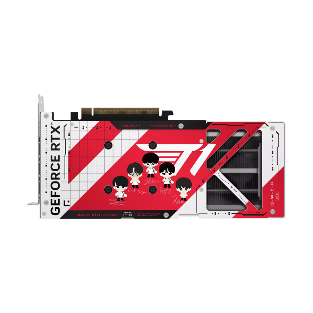 Tarjeta de Video ASUS T1 NVIDIA GeForce RTX 5060 Ti OC Edition | 8GB GDDR7 | PCIe 5.0 | 128 Bits | 1 x HDMI / 3 x DisplayPort | RGB | Blanco / Rojo | T1-RTX5060TI-O8G-GAMING