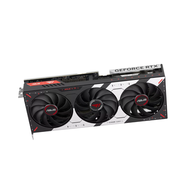 Tarjeta de Video ASUS T1 NVIDIA GeForce RTX 5070 OC Edition | 12GB GDDR7 | PCIe 5.0 | 192 Bits | 1 x HDMI / 3 x DisplayPort | ARGB | Negro / Blanco / Rojo | T1-RTX5070-O12G-GAMING