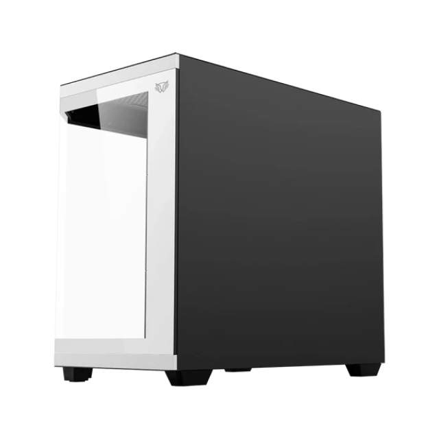 Gabinete Balamrush Tank Master 9600TB | ATX , Micro-ATX , ITX | 4 ventiladores ARGB Preinstalados | Cristal Templado | Color Negro-Blanco | BR-938693