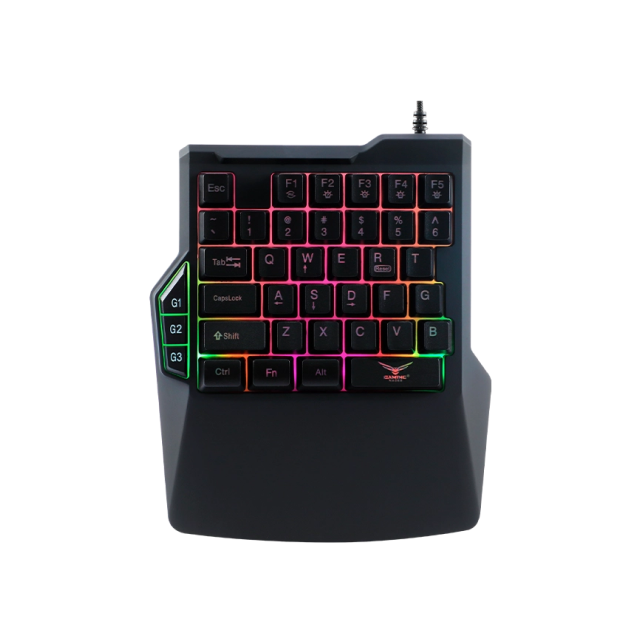 Teclado Gamer de una Mano Naceb RGB Atheris | 35 teclas retroiluminadas RGB | + 3 teclas de Macros | USB 2.0 | NA-0938