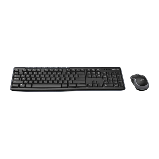 Kit de Teclado y Mouse Logitech MK270 | Inalámbrico |  Botones de Acceso Multimedia | Teclado Baterías AAA  / Mouse Baterías AA (Incluidas)| Negro | 920-004432