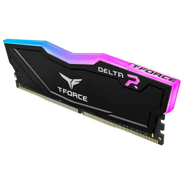 MEMORIA RAM DDR4 8GB 3600MT/s TEAMGROUP T-FORCE DELTA RGB NEGRO | TF3D48G3600HC18J01