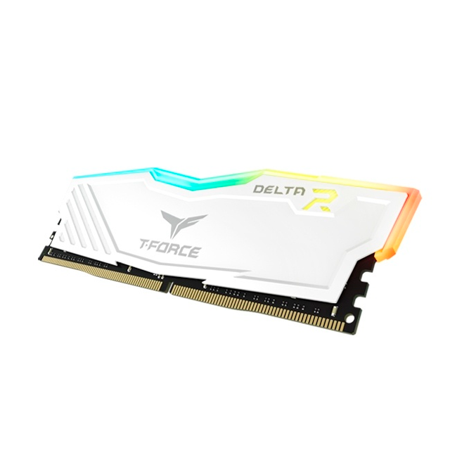 Memoria RAM | DDR4 | 8GB | 3600MT/s | TeamGroup T-Force Delta RGB Blanco | TF4D48G3600HC18J01