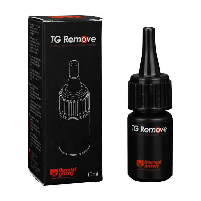 Nano Limpiador Thermal Grizzly TG Remove | Removedor de Pasta Térmica y Metal Líquido | Base Acetona | 10 ml | TG-AR-100
