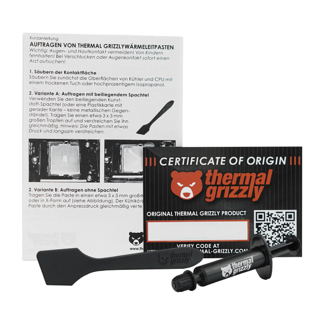 Pasta Térmica Thermal Grizzly Hydronaut | -200 - 350°C | 1 Gramo | TG-H-001-RS
