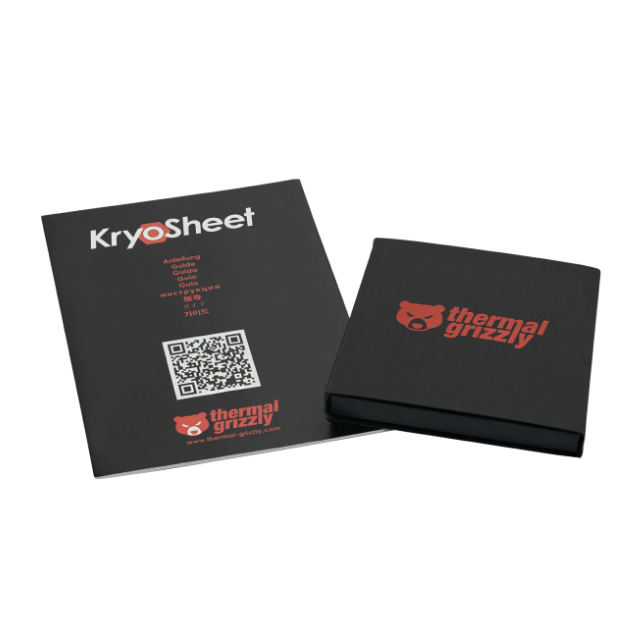Thermal Pad Thermal Grizzly Kryosheet | Almohadilla Térmica de Grafeno | -250°C a 150°C | 38 x 38 x 0.2 mm | Plateado | TG-KS-38-38