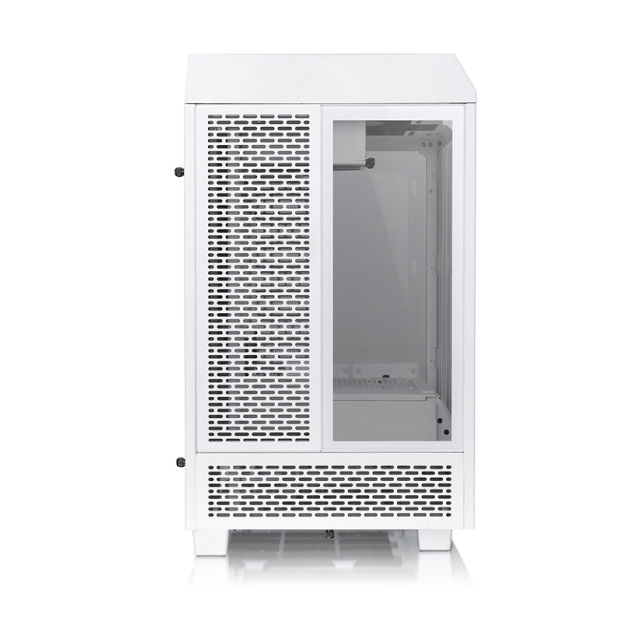 Gabinete Mini Tower Thermaltake The Tower 100 | Mini-ITX | Cristal Templado x 3 (4mm) | Snow Edition | Blanco | CA-1R3-00S6WN-00