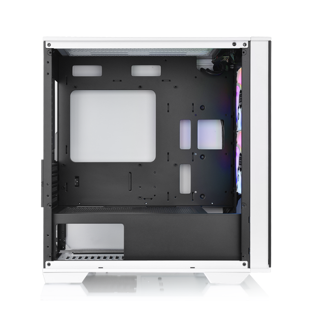 Gabinete Thermaltake Divider 170 TG Snow ARGB | Micro Tower | Cristal Templado 3mm | Ventiladores ARGB 120mm Presintalados x 2| Color Blanco - Negro | CA-1S4-00S6WN-00