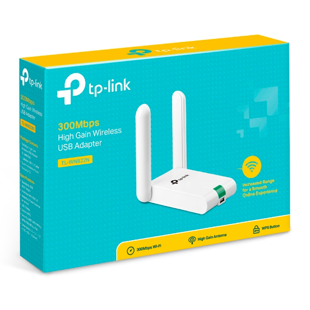 ADAPTADOR INALÁMBRICO TP-LINK TL-WN822N USB 2.0 2.4GHZ