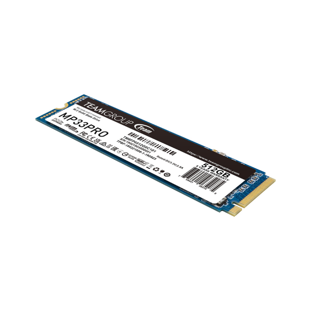 Unidad SSD TeamGroup MP33 PRO M.2 | 512GB | Lectura 3400 MB/s | Escritura 2600 MB/s | TM8FPD512G0C101