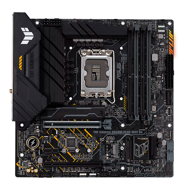 TARJETA MADRE ASUS TUF GAMING B660M-PLUS WIFI D4 LGA1700 12TH DDR4