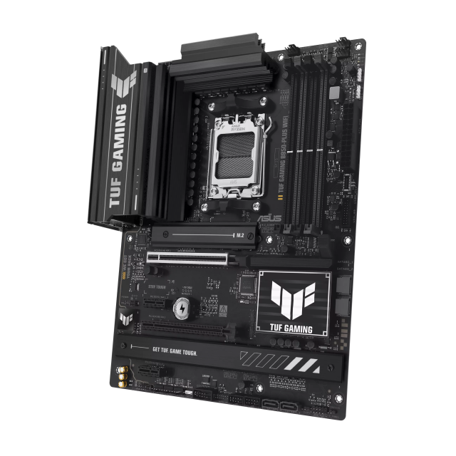 Tarjeta Madre ASUS TUF GAMING B850-PLUS WIFI | ATX | AM5 | AMD B850 | DDR5 (Hasta 256GB) | HDMI / DisplayPort | Wi-Fi 7 | Bluetooth 5.4 | Negro | TUF GAMING B850-PLUS WIFI