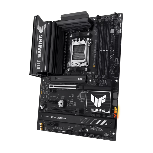 Tarjeta Madre ASUS TUF GAMING B850-PLUS WIFI | ATX | AM5 | AMD B850 | DDR5 (Hasta 256GB) | HDMI / DisplayPort | Wi-Fi 7 | Bluetooth 5.4 | Negro | TUF GAMING B850-PLUS WIFI