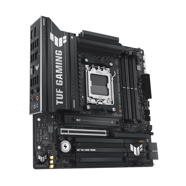 Tarjeta Madre ASUS TUF GAMING B850M-PLUS WIFI | Micro-ATX | AM5 | AMD B850 | DDR5 (Hasta 256GB) | Wi-Fi 6E | Bluetooth 5.3 | Negro | TUF GAMING B850M-PLUS WIFI