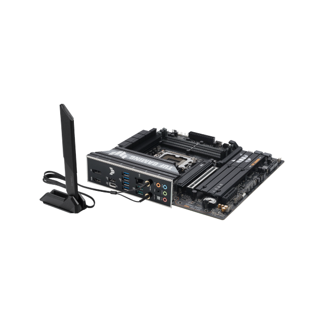 Tarjeta Madre ASUS TUF GAMING B860M-PLUS WIFI |  mATX | LGA1851 | Intel B860 | USB Type-C | DDR5 x4 (Max. 256GB) | Wi-Fi 7 / Bluetooth 5.4 |  TUF GAMING B860M-PLUS WIFI