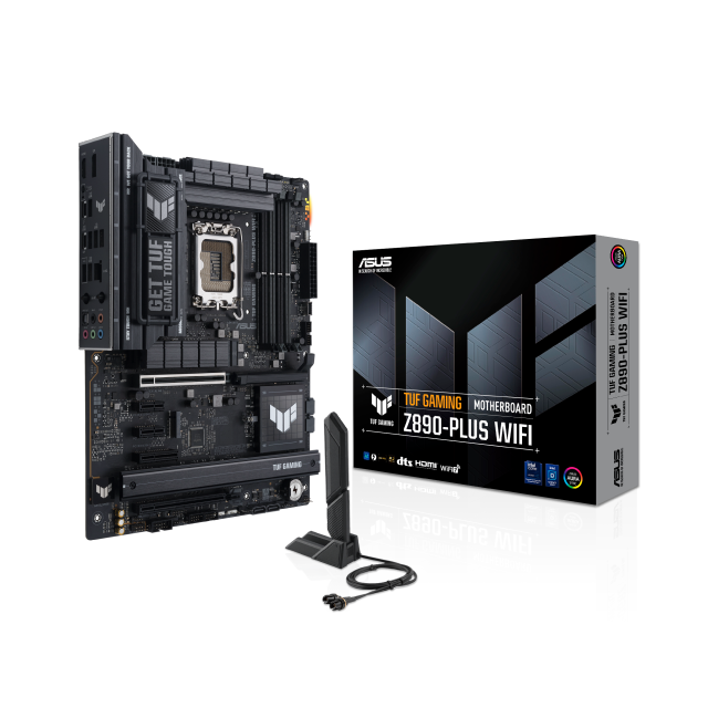 Tarjeta Madre ASUS TUF Gaming Z890-PLUS WIFI | ATX | Intel Z890 | LGA 1851 | DDR5 (192GB Máx) | Wi-Fi 7 / Bluetooth v5.4 | TUF GAMING Z890-PLUS WIFI