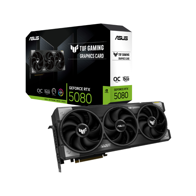 Tarjeta de video ASUS TUF GAMING NVIDIA GeForce RTX 5080 OC Edition | 16GB GDDR7 | TUF-RTX5080-O16G-GAMING | NVIDIA Bundle: Doom: The Dark Ages Premium Edition