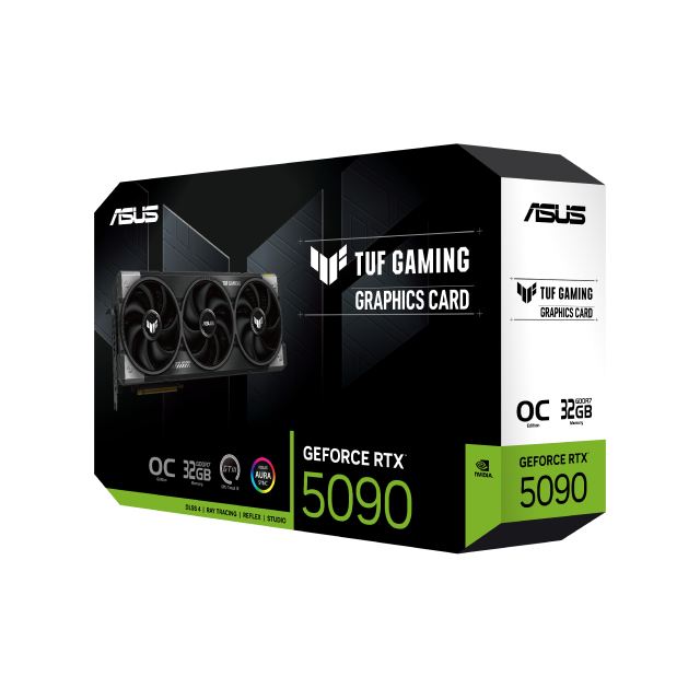 Tarjeta de Video ASUS TUF Gaming GeForce RTX 5090 OC Edition | 32 GB GDDR7 |  512 bit | PCI-E 5.0 | Componentes de grado militar | TUF-RTX5090-O32G-GAMING