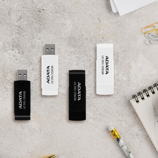 Memoria Flash USB ADATA UC310 | 256GB | USB-A | USB 3.2 Gen 1 | Negro | UC310-256G-RBK