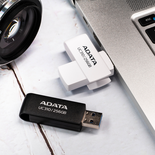 Memoria Flash USB ADATA UC310 | 256GB | USB-A | USB 3.2 Gen 1 | Negro | UC310-256G-RBK